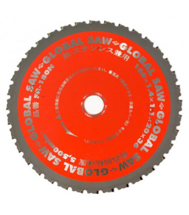 Circular Saw Blade for Cutting Steel GLOBAL SAW 180 x 1.4/1.1 x 20mm / 36 Teeth CERMET
