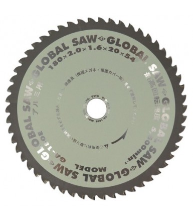 Circular Saw Blade for Cutting Aluminum GLOBAL SAW 180 x 2.0/1.6 x 20mm / 54 Teeth CERMET