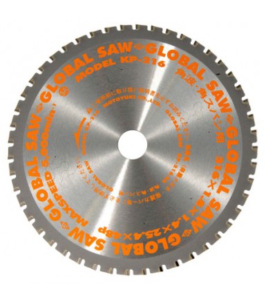 Circular saw blade for cutting thin steel GLOBAL SAW 216 x 1.4/1.2 x 25.4mm / 48T CERMET