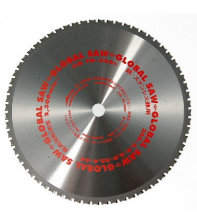Circular saw blade for cutting steel GLOBAL SAW 355 x 2.4/2.0 x 25.4mm / 64T CERMET
