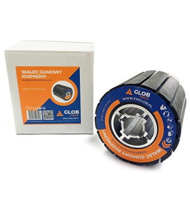 Glob Tools 90x100x19mm rubber expanding drum for satin finishers