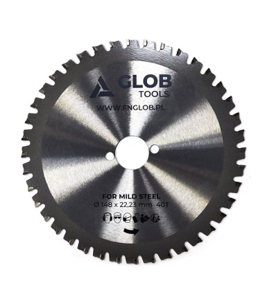 Circular saw blade for rebar cutter GLOB TOOLS TCT 148x22,23mm 40T
