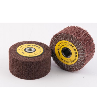 Cup grinding wheels 100x50mm of non- woven with thread M14 EXTRA COARSE, COARSE, MEDIUM,  FINE, ULTRA FINE, POLER