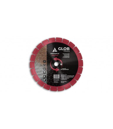 GLOB diamond cutting blade for  Building materials 300x25,4mm