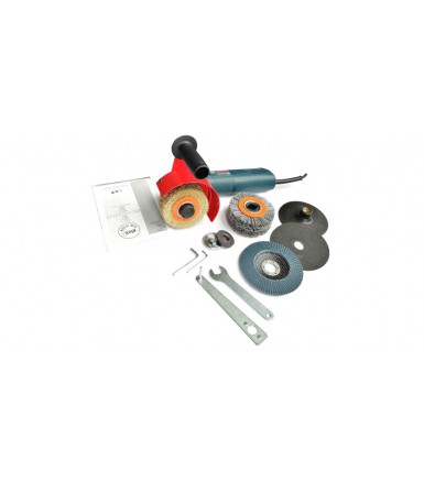 Wood aging set with grinder BOSCH GWS 9-125-S and accessories